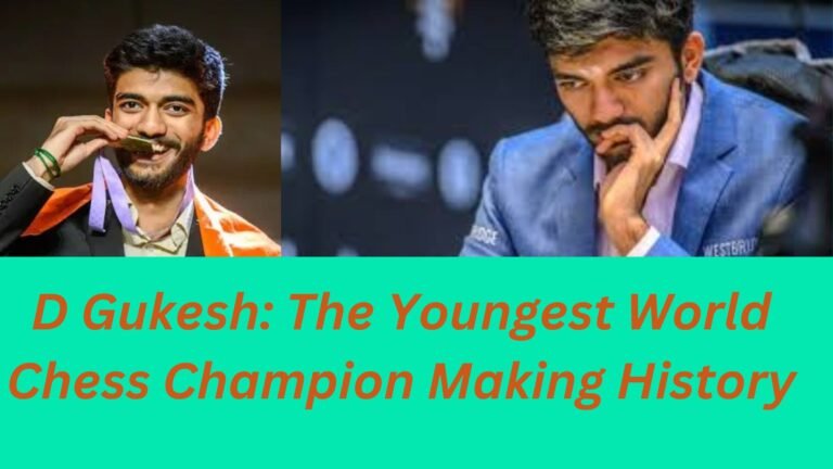 D Gukesh: The Youngest World Chess Champion Making History
