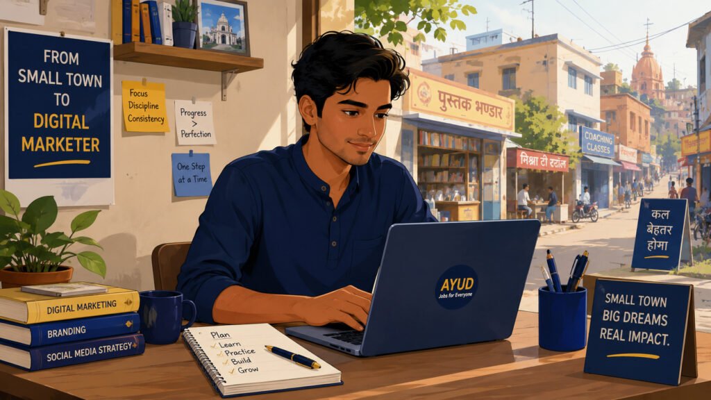 Tier-2 arts student building a digital marketing career