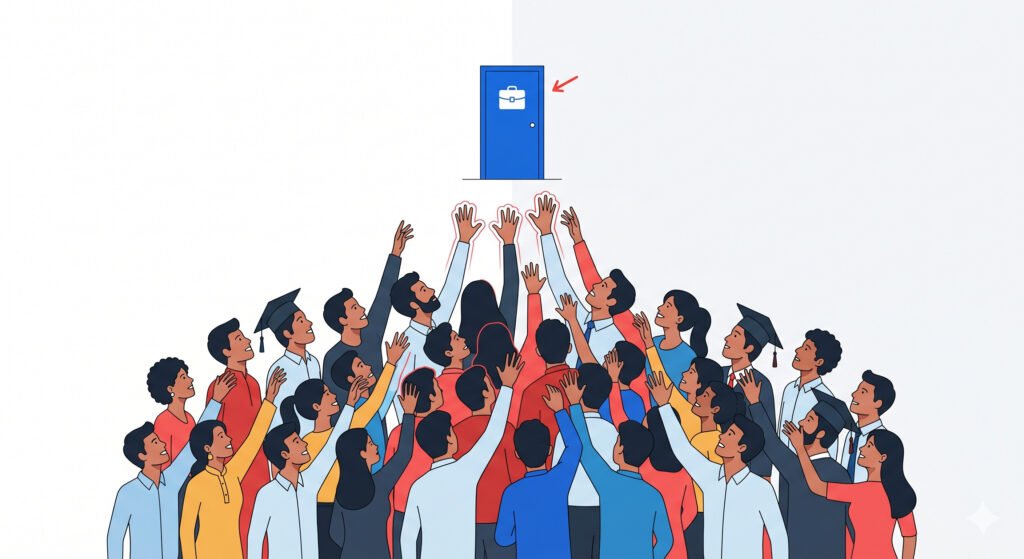 overvalued career zone crowded job market India fewer openings