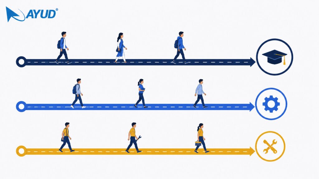 PUC diploma or ITI route comparison after 10th