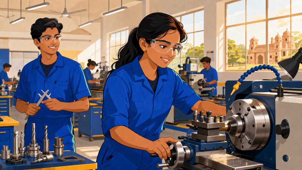 girls-in-GTTC-tool-and-die-making-diploma-Karnataka