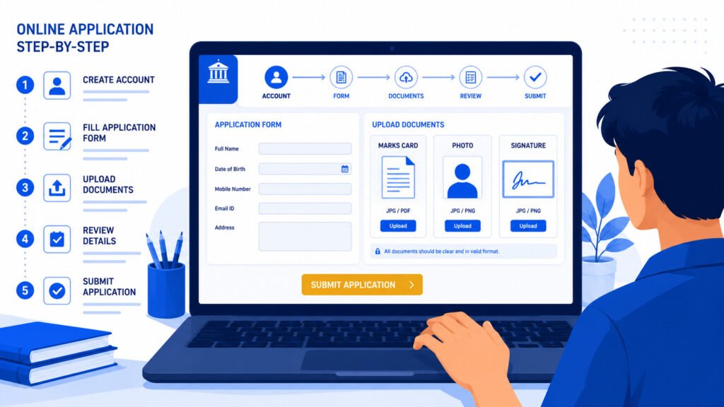 how to apply for Karnataka polytechnic on DTE portal