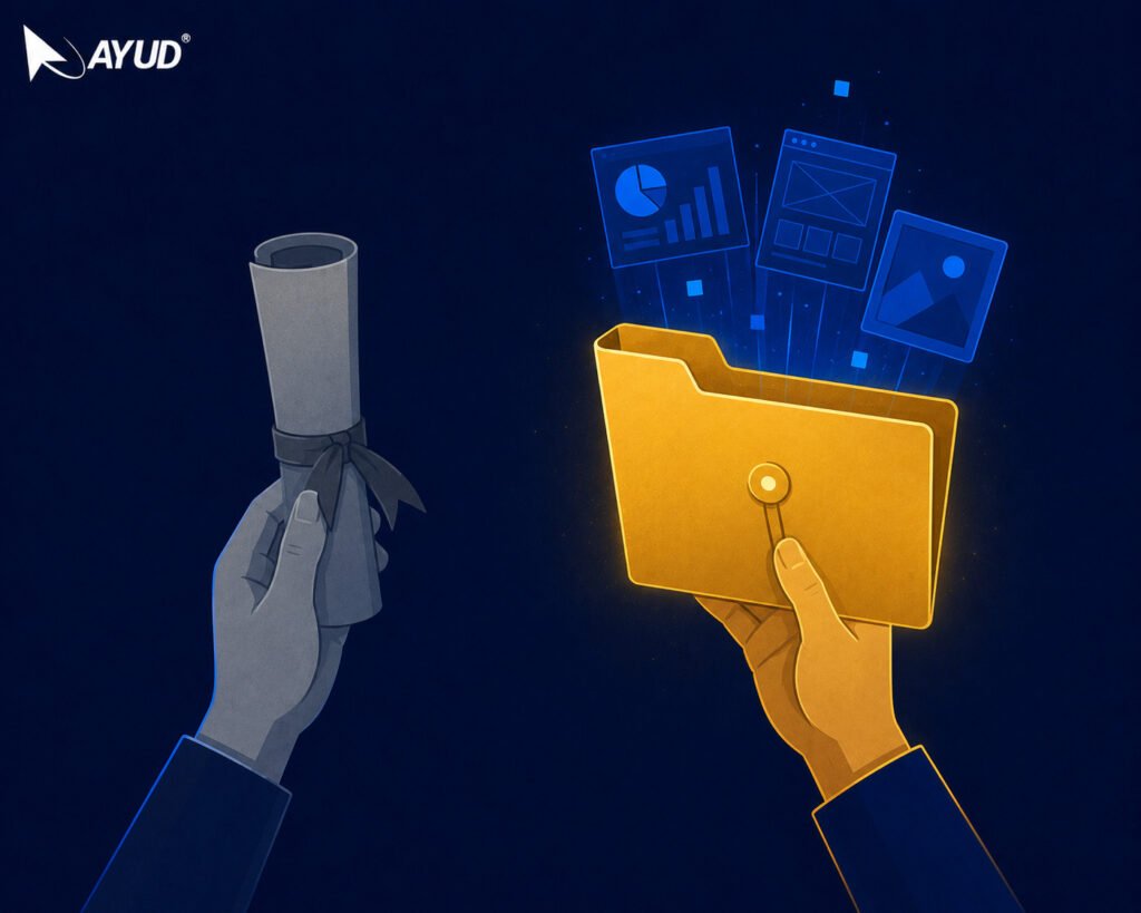 why a portfolio matters more than a certificate after 12th