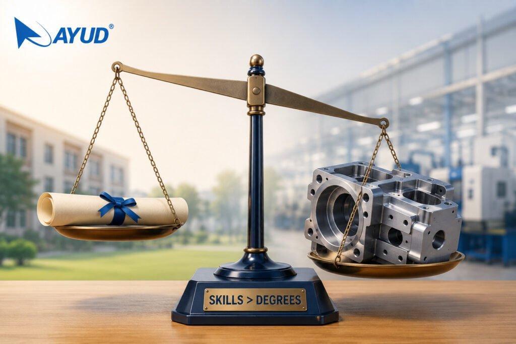 Diploma certificate versus real machine skills