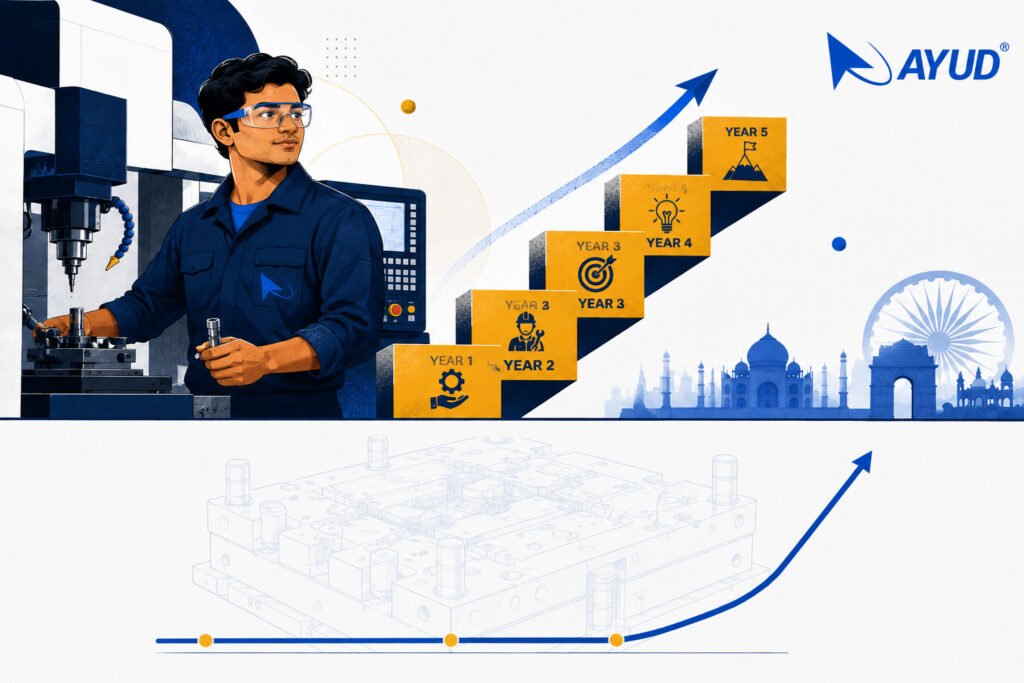tool and die maker salary india five year growth